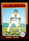 1975 Topps ROOKIE Baseball Card #223 Rookie Hall of Famer Robin Yount Milwa