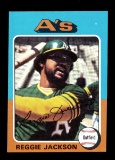 1975 Topps Baseball Card #300 Hall of Famer Reggie Jackson Oakland As