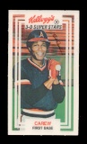 1983 Kelloggs Xograph 3D Baseball Card #1 Hall of Famer Rod Carew Californi