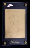 1996 Golden Legends 22KT Gold Foil Baseball Card Hall of Famer  Bob Feller
