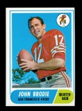1968 Topps Football Card #139 John Brodie San Francisco 49ers