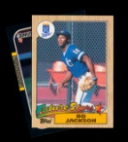 (2) Bo Jackson ROOKIE Baseball Cards