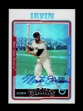 2005 Topps Refractor AUTOGRAPHED Baseball Card #TA-MI Hall of Famer Monte I