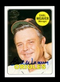 2004 Topps AUTOGRAPHED Baseball Card #FFA-EW Hall of Famer Earl Weaver Balt