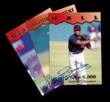 (3) 1995 Signature Rookies AUTOGRAHED Baseball Cards Limited Editions of 60