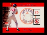 2002 Fleer GAME WORN JERSEY Baseball Card Hall of Famer Wade Boggs Boston R