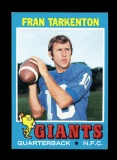1971 Topps Football Card #120 Hall of Famer Fran Tarkenton New York Giants