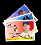 (3) Mickey Mantle Reprint Baseball Cards