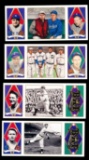 (4) 1993 Upper Deck B.A.T All Time Heros of Baseball Triple-Folders Basebal