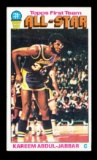1976 Topps Basketball Card #126 All-Star Kareem Abdul-Jabbar Los Angeles La