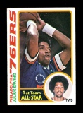 1978 Topps Basketball Card #130 All-Star Julius Erving Philadelphia 76ers