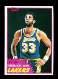 1981 Topps Basketball Card #20 Kareem Abdul-Jabbar Los Angeles Lakers