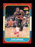 1986 Fleer Basketball Card #26 of 132 Clyde Drexler Portland Trail Blazers