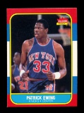 1986 Fleer Basketball Card #32 of 132 Patrick Ewing New York Knicks