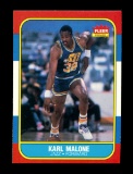 1986 Fleer Basketball Card #68 of 132 Karl Malone Utah Jazz