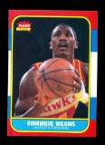 1986 Fleer Basketball Card #121 of 132 Dominique Wilkins Atlanta Hawks