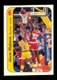 1986 Fleer Sticker Basketball Card #9 of 11 Akeem Olajuwon Houston Rockets