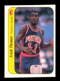 1986 Fleer Sticker Basketball Card #10 of 11 Isiah Thomas Detroit Pistons