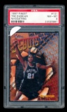 1997 Topps Finest W/Coating ROOKIE Basketball Card #101 Rookie Tim Duncan S