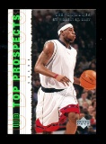 2003 Upper Deck Top Prospect ROOKIE Basketball Card #55 Lebron James St Vin