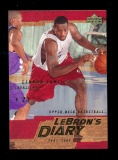 2003 Upper Deck Lebrons Diary ROOKIE Basketball Card #LJ6 Rookie Lebron Jam