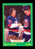1973 Topps ROOKIE Hockey Card #162 Rookie Hall of Famer Billy Smith New Yor