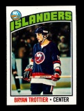 1976 Topps Hockey Card #115 Hall of Famer Bryan Trottier New York Islanders