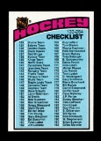 1976 Topps Hockey Card #258 Checklist 133-264 Unchecked Condition
