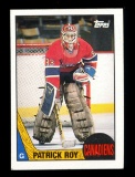 1987 Topps Hockey Card #163 Hall of Famer Patrick Roy Montreal Canadiens