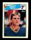 1988 Topps ROOKIE Hockey Card #66 Rookie Hall of Famer Brett Hull St Louis