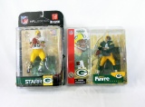 Bart Starr & Brett Favre McFarland Toys Action Figures