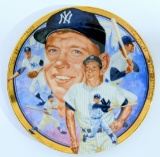 1992 The Hamilton Collection Mickey Mantle Collector Plate 