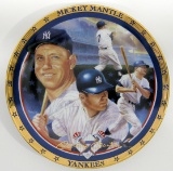 1995 The Hamilton Collection Mickey Mantle Collector Plate 