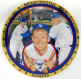 1995 The Hamilton Collection Mickey Mantle Collector Plate 