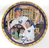 1995 The Hamilton Collection Mickey Mantle Collector Plate 