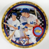 1995 The Hamilton Collection Mickey Mantle Collector Plate 