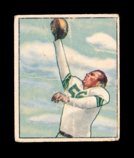1950 Bowman Football Card #76 Bill Leonard Baltimore Colts.