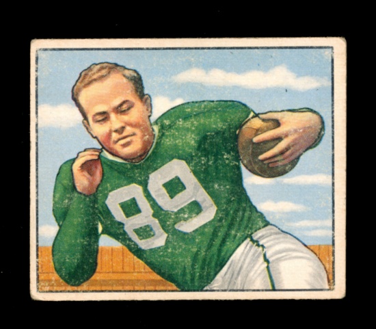1950 Bowman Football Card #77 Bob Kelly Baltimore Colts.