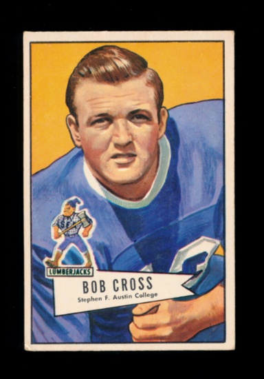 1952 Bowman Large Football Card #102 Bob Cross Chicago Bears.