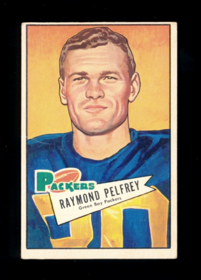 1952 Bowman Large Football Card #106 Raymond Pelfrey Green Bay Packers.