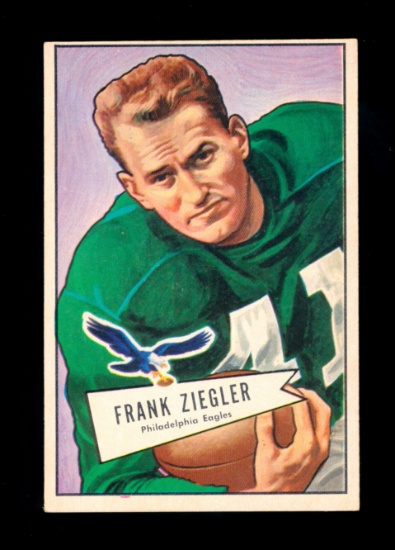 1952 Bowman Large Football Card #119 Frank Ziegler Philadelphia Eagles.