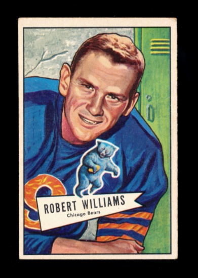 1952 Bowman Large Football Card #133 Robert Williams Chicago Bears.