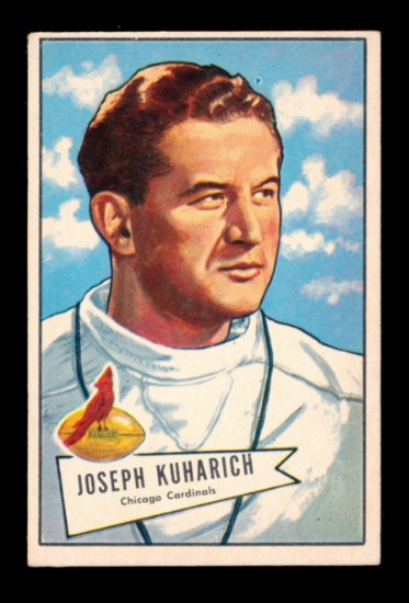 1952 Bowman Large ROOKIE Football Card #75 Rookie Joe Kuharich Chicago Card