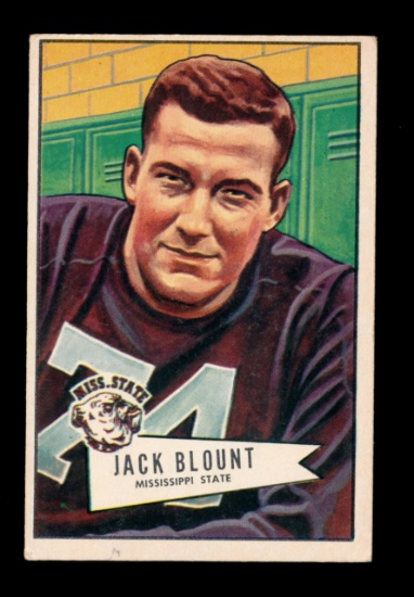 1952 Bowman Large Football Card #80 Jack Blount Philadelphia Eagles.