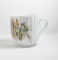 Vintage Flowered Mustache Mug with Marking on Bottom.