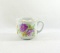 Vintage Flowered Porcelain/Ceramic Mustache Mug.