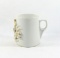 Porcelain/Ceramic Vintage Gold Flowered Mug.