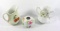 Grouping of Three Miscellaneous Porcelain/Ceramic Pieces. Pitcher-Hair Rece