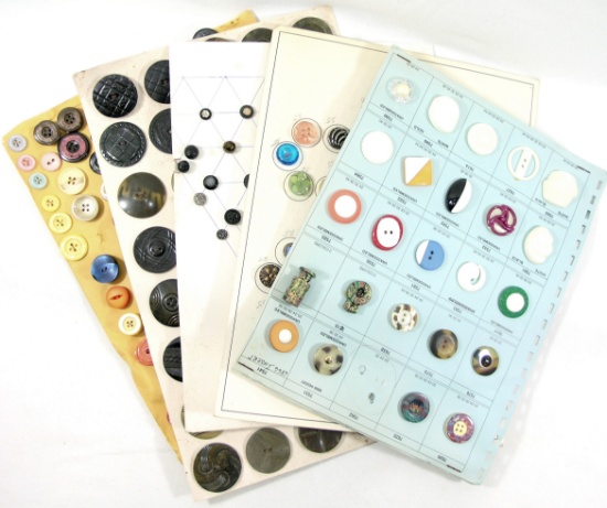 Group of Misc. Mixed Vintage & Newer Buttons. Some Plastic, Some Metal & Ot