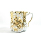 Vintage Flowered Porcelain/Ceramic Mustache Mug.